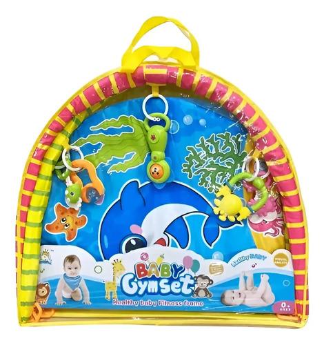 Gimnasio Para Bebés Baby Gym Set Animalitos Del Mar Sonajero 3