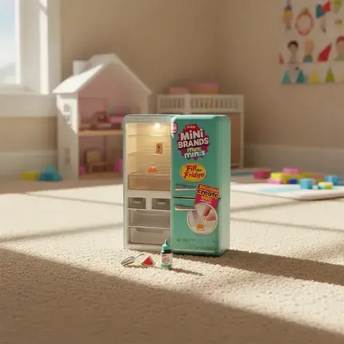 Mini Brands Mini Refrigerador Playset Refrigerador By Zuru Turquesa 8