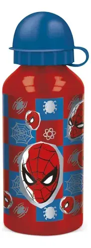 Botella Térmica Infantil Stor Aluminio 400ml Spiderman Roja Rojo