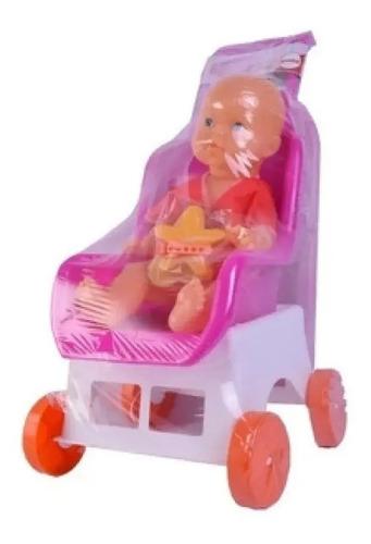 Set Carrito Con Bañadera Y Bebote Accesorios Original Antex 2