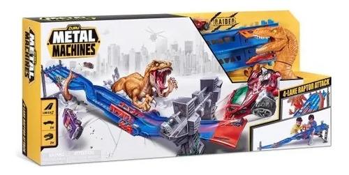 Pista Lanzadora Autos Metal Machine Dinosaurio Lane Madness Dino 2