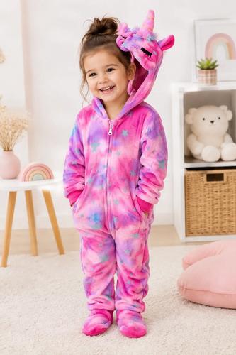 Pijama Unicornio Abrigado Disfraz Unicornio Suave Niñas Nena 13