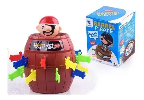 Juego Barril Pirata Con Muñeco Salta Juego De Mesa Prendas 3