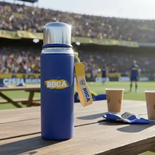 Botella Térmica Boca Juniors 800ml Acero Inoxidable Azul 3