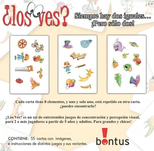 Juego De Cartas ¿los Ves? Bontus Destreza Para Niños Español 3