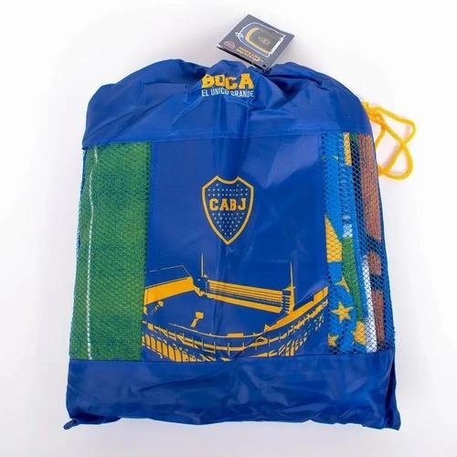 Toallon Gigante Lona Estadio Escudo Futbol Equipos + Mochila 3
