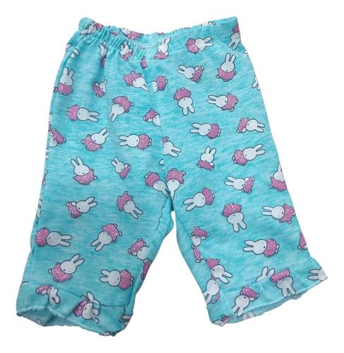 Conjunto Bebe Beba Algodon Estampado Con Conejitos Glitter 4