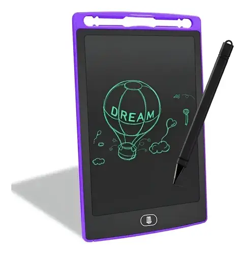 Pizarra Mágica Tablet Lcd 10 Pulgadas Escritura Dibuj Borra Color Lila 2