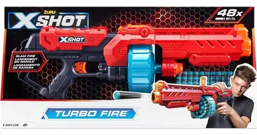 Lanzador De Dardos X-shot Turbo Fire, Con 48 Dardos Color Negro 2