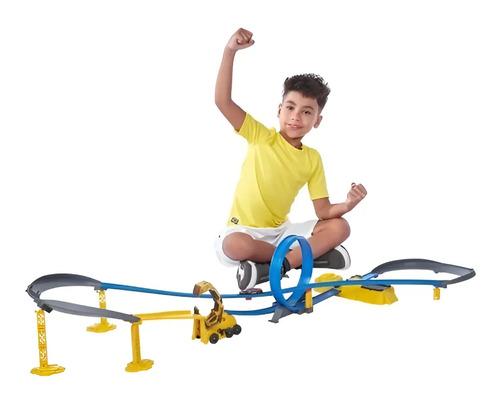 Pista De Juguete Metal Machines Construction Destruction Con Lanzador 3