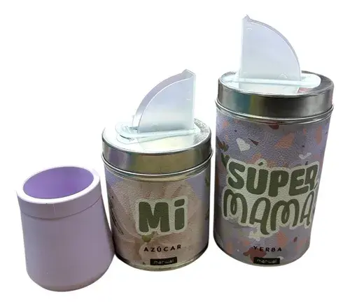 Set Matero Regalo Mama Mate + Yerbera + Azucarera Set Madres