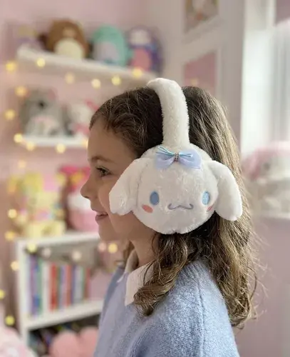 Orejeras De Invierno Peluche Diferentes Diseños Pratys Blanco Cinnamoroll 3