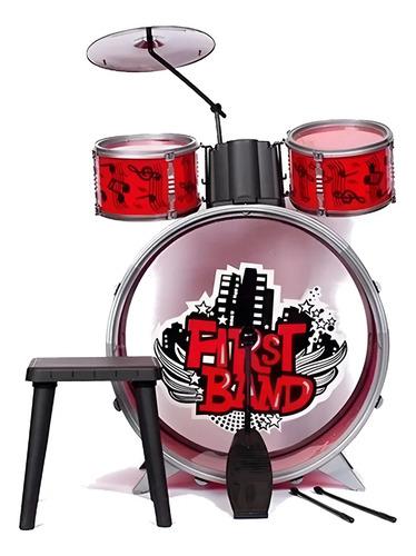 Bateria Musical First Band Infantil Para Niños Original Fayd