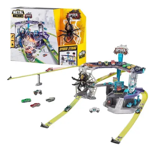 Pista Spider Strike Garage Araña Metal Machines - Zuru Multicolor