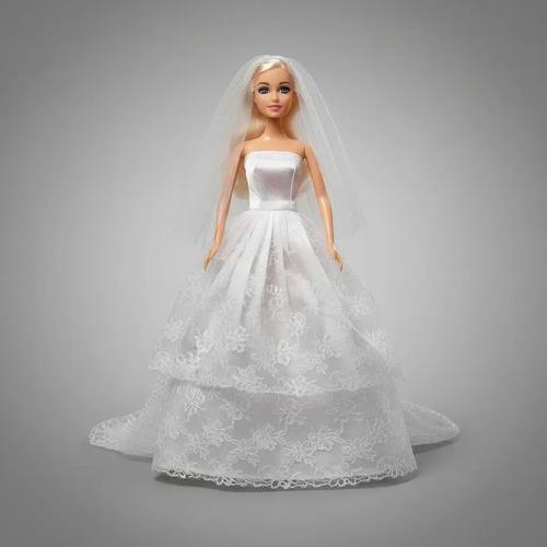 Muñeca Tiny Novia Con Vestido Casamiento Fiesta 30 Cm Juguet 6