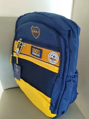 Combo Set Mochila Reforzada + Cartuchera Escolar Boca Junior 2
