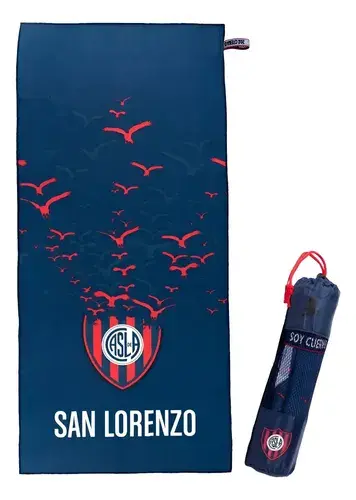 Toallon Secado Rapido Clubes Futbol 70x150 Original + Bolso 3