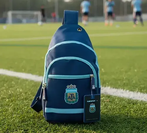 Bolso Morral Bandolera Riñonera Afa Argentina Reforzado Fach Azul Afa 4
