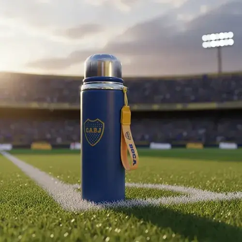 Botella Térmica Boca Juniors 800ml Acero Inoxidable Azul 7