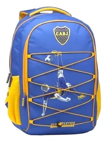 Combo Mochila + Cartuchera Boca Juniors Jugador Escolar Lic 3