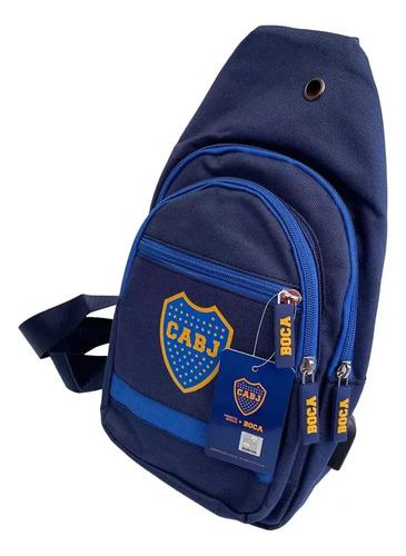 Bolso Morral Bandolera Riñonera Boca Juniors Reforzado Facha Boca Juniors Boca Clasico Azul 8