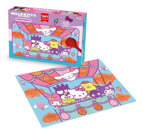 Puzzle Secreto Hello Kitty 48 Piezas Tapimovil Con Lupa