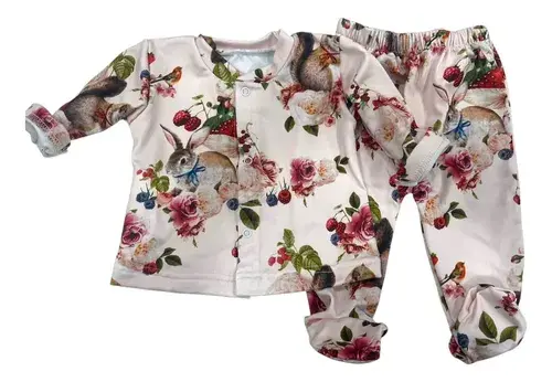 Set Bebe Conjunto 2 Piezas Recien Nacido Modal Frisado 13