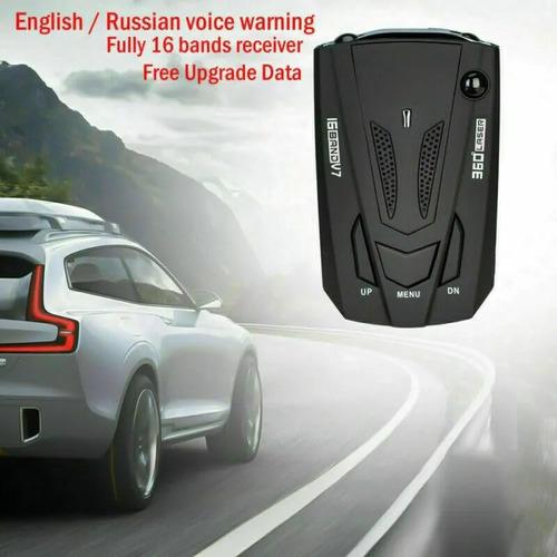 Detector Radar Gps Kf-premium V7 16 Bandas Para Auto Negro 7