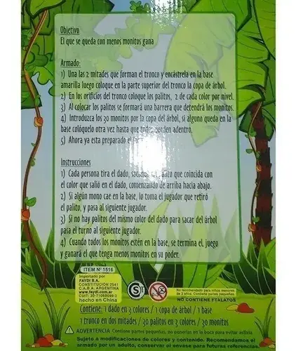 La Jungla Juego De Mesa Monitos Monky Faydi 3
