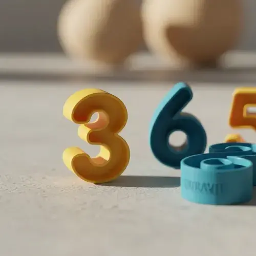 Duravit Balde Primeros Numeros Encastres Primera Infancia Multicolor 6