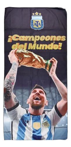 Toallon Secado Rapido Argentina Campeón 3 Estrella + Estuche 2