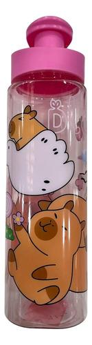 Botella Capybara Con Pico 750ml Transparente Carpincho 10