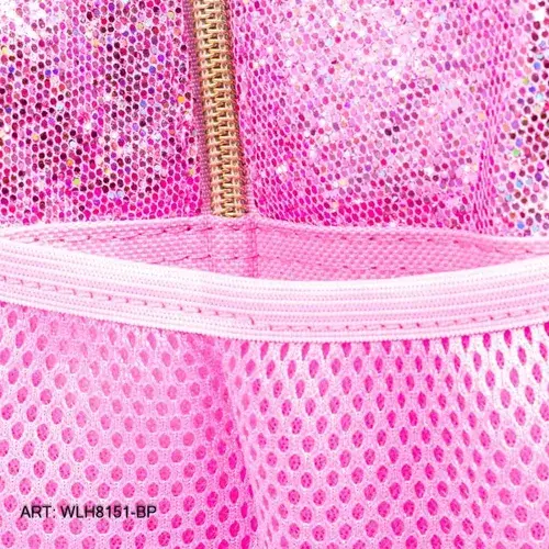 Super Combo Mochila + Cartuchera Glitter Brilla Nena Escolar 9