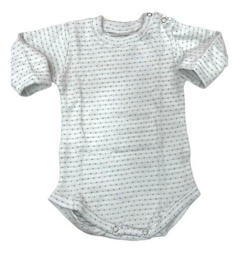 Combo Bebe Conjunto Recien Nacido Body + Medio Osito 2 Pieza Pintitas Gris 2-4 Meses 2