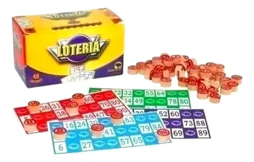 Juego Lotería Familiar Bisonte 48 Cart. Fichas Madera 1434 5