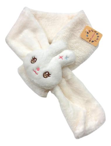 Bufanda Para Niños Peluche Abrigada Invierno Conejo Abrigo 2