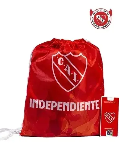 Toallon Playero Microfibra El Rojo Independiente + Mochila 7