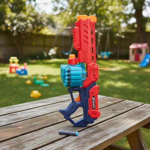 Ametralladora Pistola Lanza Dardo Premium Gigante Turbo Fire Negro 5