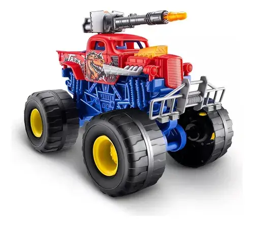 Camión Monster Truck Metal Machines Luces Sonido + Lanzador 10