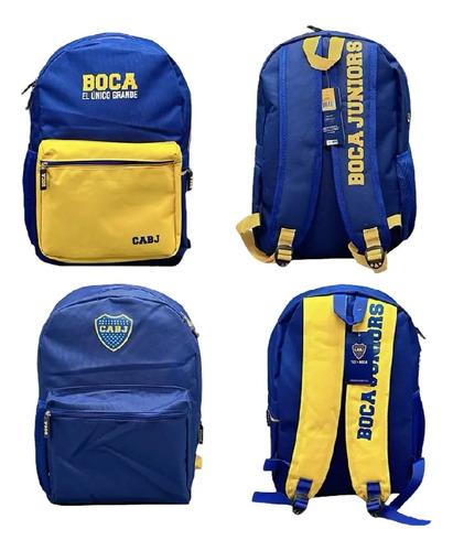 Mochila Boca Junior Escolar Deportiva Cabj El Unico Grande 13