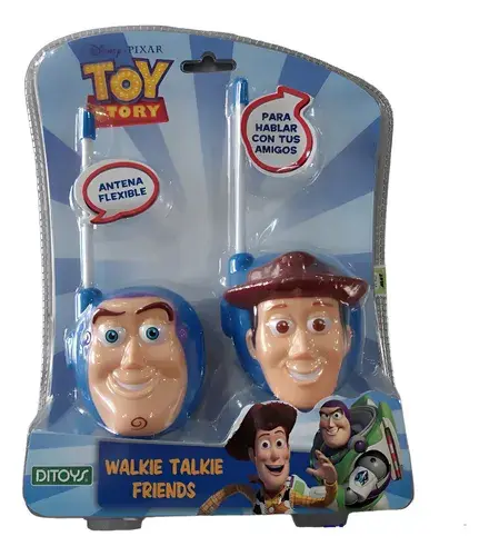 Walkie Talkie Toy Story Woody Y Buzz Handys Disney Ditoys Color Azul
