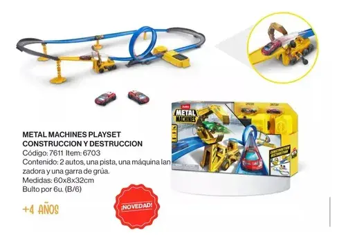 Super Pista Autitos Metal Machine Construccion Y Destruccion Construction Destruction 10