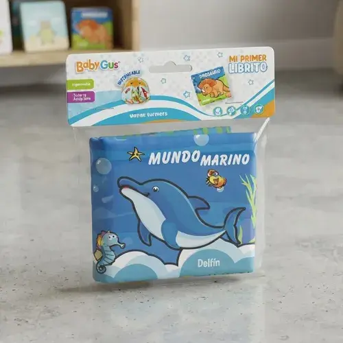 Librito Didactico De Tela Mundo Marino Mi Primer Librito