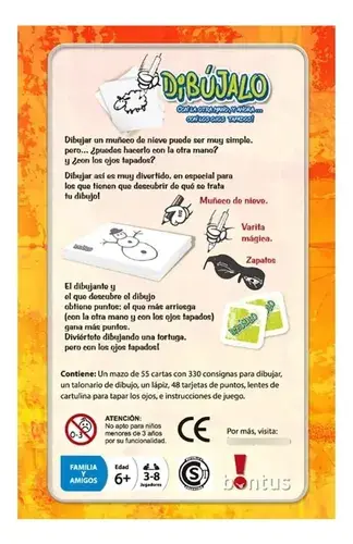 Juego De Mesa Familiar Dibujalo Habilidad Bontus Dibujar 2
