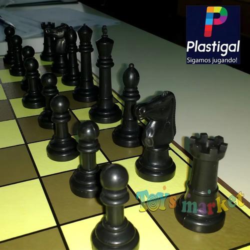 Ajedrez Clásico Plastigal Con Tablero Y Piezas Con Peso 3