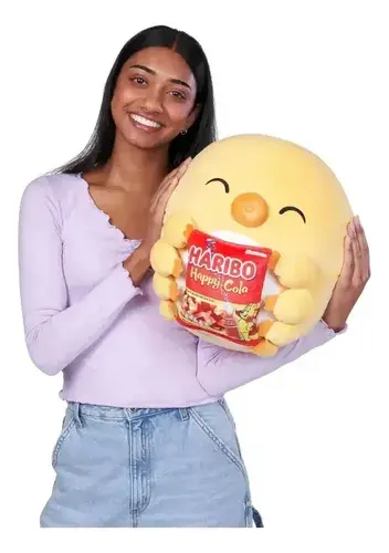 Peluche Zuru Snackles Animales Con Golosina O Snack De 35cm Oso Marino Con Haribo Amarillo 4