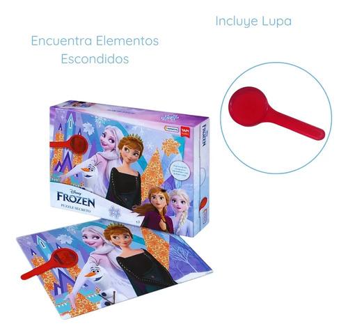 Puzzle Rompecabezas Frozen Secreto 48 Piezas Con Lupa Disney 3