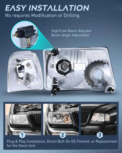 Conjunto De Faros Delanteros Nilight Para Ford Ranger Ambos Lados 4
