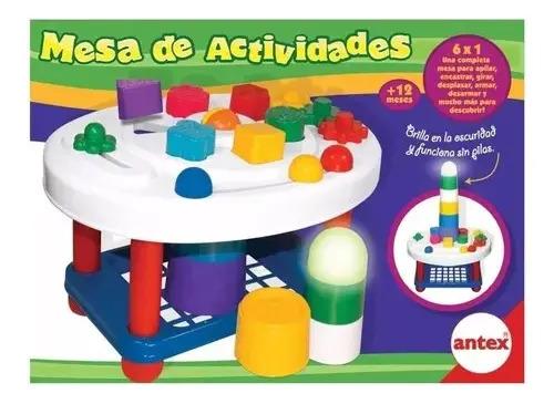 Mesa De Actividades Didactica 6 Juegos En 1 Original Antex 6
