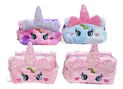 Monedero Mini Porta Cosmeticos Gatito Llavero Maquillaje